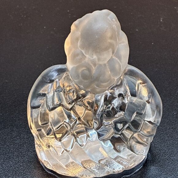 Fenton Glass Angel Figurine w Topaz November Birthday Stone - Picture 6 of 7